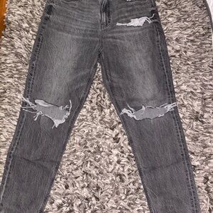 American Eagle Outfitters Smoke Gray Mom Jeans